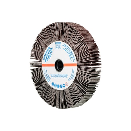 Pferd 5" x 3/4" Unmounted Flap Wheel - 5/8-11 Thread, Aluminum Oxide 60 Grit 45763